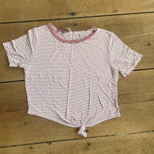 pink stripe t-shirt
